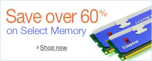 60% or More Off Select Computer Memory