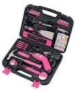 Apollo Precision Tools 135-Piece Household Pink Tool Kit