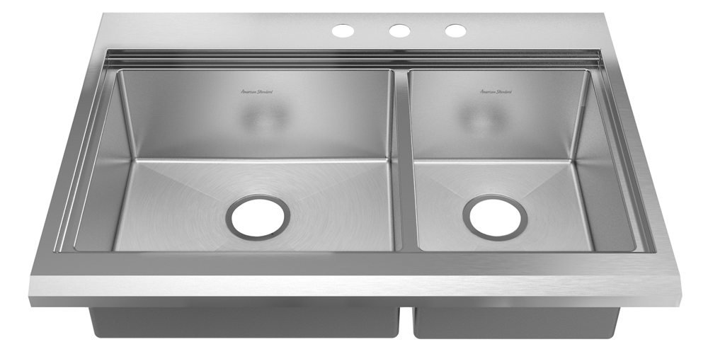 American Standard 11CR.253383.073 Appliance 3-Hole Stainless Steel ...