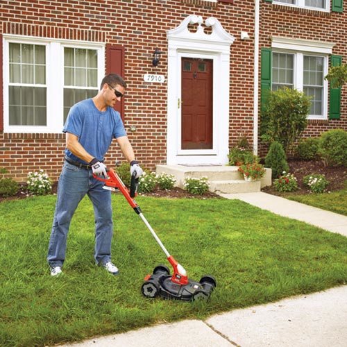 Trimmer Edger Mower Cordless Lithium Black Decker MTC220 Lawn Grass