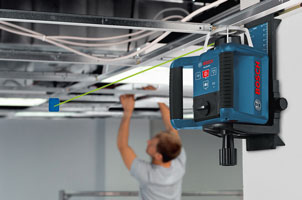 Bosch GRL 300 HVG self-leveling green rotary laser