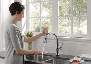 Delta Faucet 9197t Ar Dst Cassidy Single Handle Pull Down Kitchen