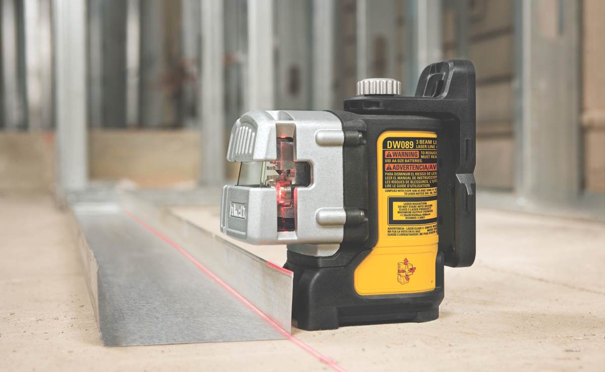 DEWALT DW089K Self Leveling 3 Beam Line Laser, Black Power & Hand Tools