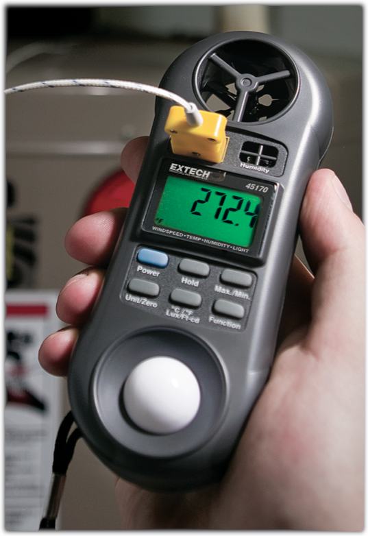 Extech 45170 HygroThermoAnemometerLight Meter Home