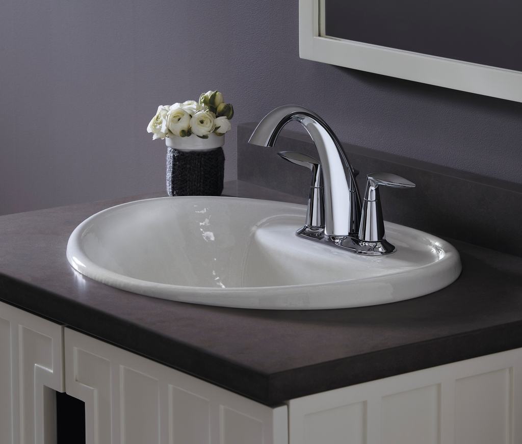 KOHLER K451004CP Alteo Centerset Lavatory Faucet, Polished Chrome