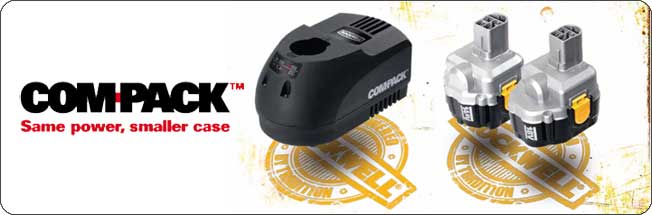Compack battery and charger