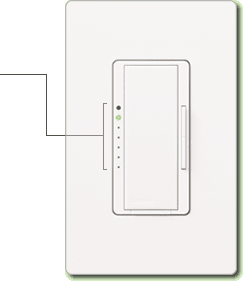 Maestro eco-minder dimmer with Claro wallplate