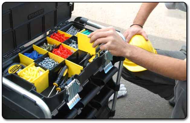 The Stanley 059000R FatMax Lock 'n Stock storage