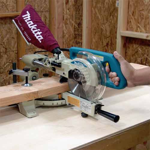 Makita LS0714 Quad 10 Amp 71/2Inch Sliding Compound Miter Saw Power