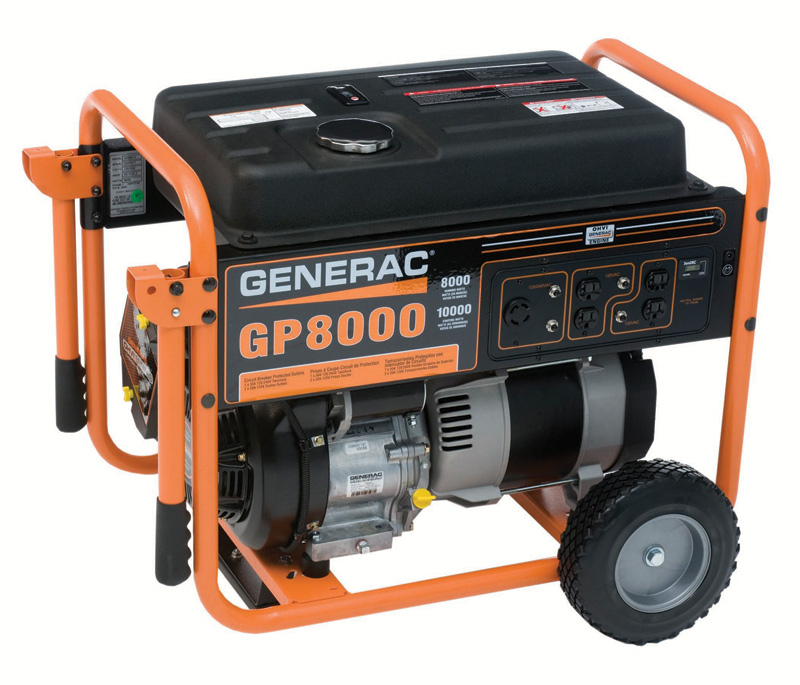 Generac 5680 GP8000 10,000 Watt 410cc OHV Portable Gas