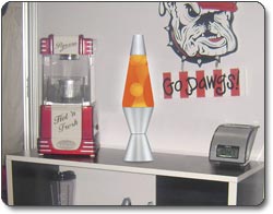 Lava Lite 14-1/2-Inch Classic Lava Lamp, White/Orange