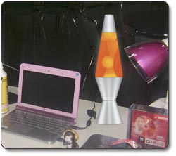 Lava Lite 14-1/2-Inch Classic Lava Lamp, White/Orange