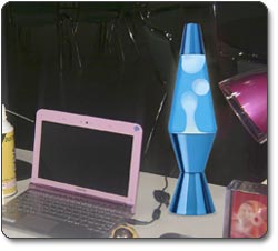 Lava Lite 14-1/2-Inch Classic Lava Lamp, White/Blue with Blue Chrome Base