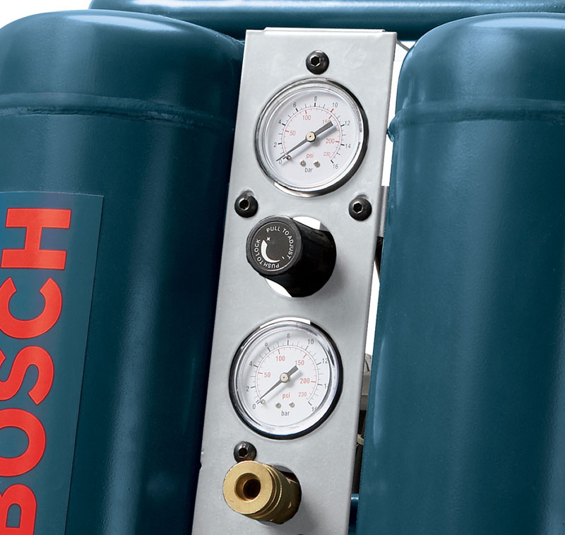 Bosch CET420W 4Gallon 2HP Wheeled Twin Angled Tank Air Compressor