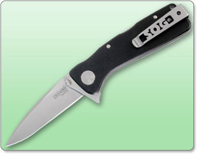 SOG TWI-22 Twitch XL Folding Knife with Black Handle