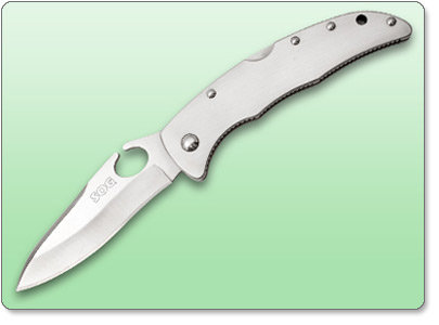 SOG  SP-24  SOGzilla  Folding  Knife  with  Stainless  Steel  Handle,  Large