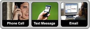 Call, text, email.