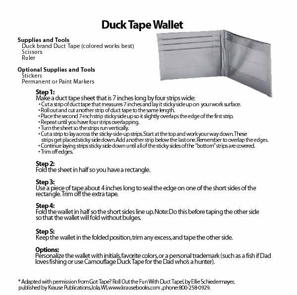 Peaceful Duct Tape Wallet Instructions Printable Tonya Blog Peaceful Duct Tape Wallet Instructions Printable Tonya Blog