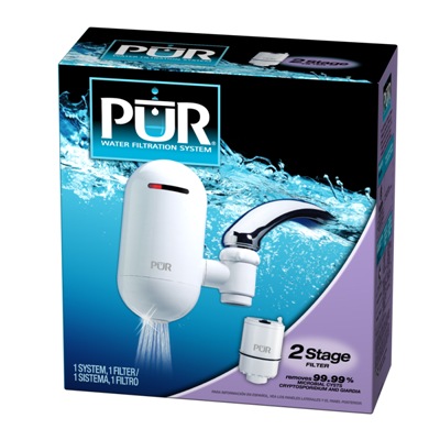 Pur 2-Stage Vertical White Faucet Mount Water Filteration System (FM-3333)