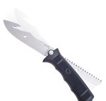 Revolver Blades revolves into the handle, revealing a Double Tooth Saw.