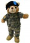 Stuffed small 10" teddy bear in U.S. Army Uniform
