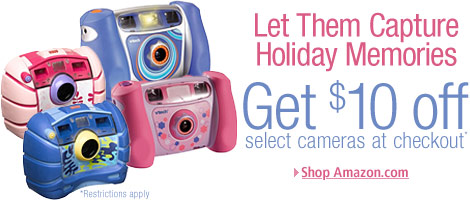 Get $10 off select kids' digital cameras
