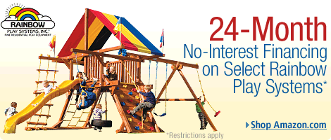 24-Month No-Interest Financing on Select Rainbow Play Systems purchased on Amazon.com