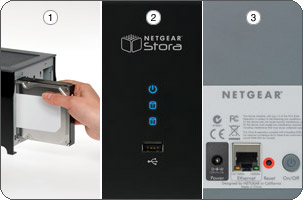 You can add a new disk on the fly without tools, connect external devices with the USB port and gigabit Ethernet offers outstanding performance.