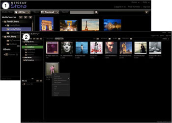 Organizing and sharing your media with friends and family is easy. 