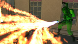 Ghost with flamethrower from 'Ghost Master'