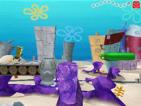 Platforming gameplay in Spongebob Squarepants The Yellow Avenger