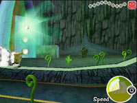Platforming gameplay with super hero speed in Spongebob Squarepants The Yellow Avenger