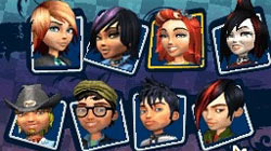 Character choises in  'Ultimate Band' for DS