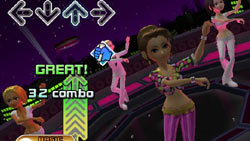 Perfect combos equal big points in 'DanceDanceRevolution Hottest Party 2'