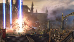 A devastating orbital strike in 'Warhammer 
40,000: Dawn of War II'