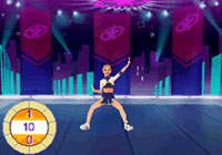 Single cheerleader on stage in 'All Star Cheer Squad' for DS