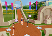 Talking to other cheerleaders in 'All Star Cheer Squad' for DS