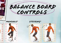 Balance board controls for 'Skate It' for Wii
