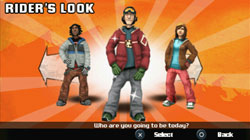 Character customization in 'Shaun White Snowboarding'
