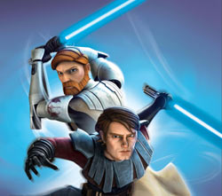 Obi-wan and Anakin in 'Star Wars The Clone Wars: Jedi Alliance'