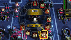Radial command menu in 'Command & Conquer: Red Alert 3 Ultimate Edition'