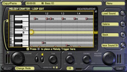 The Melody Crafter screen in 'Beaterator'