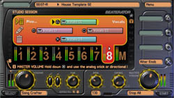 The Studio Mode mixing board in 'Beaterator'
