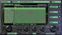 The Drum Crafter screen in 'Beaterator'