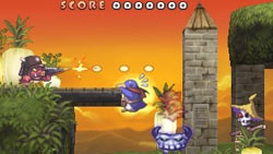 Classic side-scrolling action in 'Prinny: Can I Really Be The Hero?'