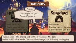 Difficulty levels explained in 'Prinny: Can I Really Be The Hero?'