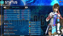 Reimi character stat screen in 'Star Ocean: The Last Hope'
