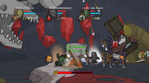 Multiplayer hack and slash action in Castle Crashers