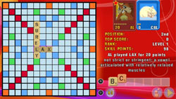 On-screen game tracking in 'SCRABBLE'