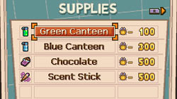 Character supply screen from 'UP' The Video Game
